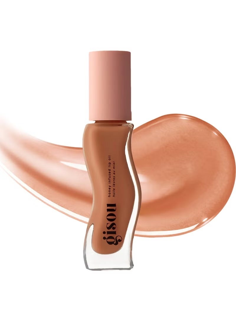 Gisou Honey Infused Lip Oil - Milky Mocha- Sticky Toffee-Vanilla Glaze - Image 4